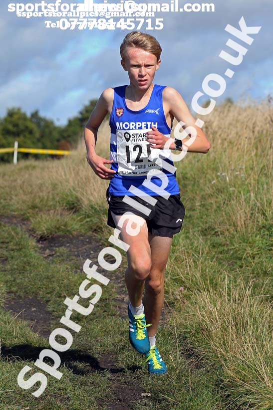 Mens under-17s 2019 Start Fitness Harrier league, Wrekenton, Gateshead. Photo: David T. Hewitson/Sports for All Pics